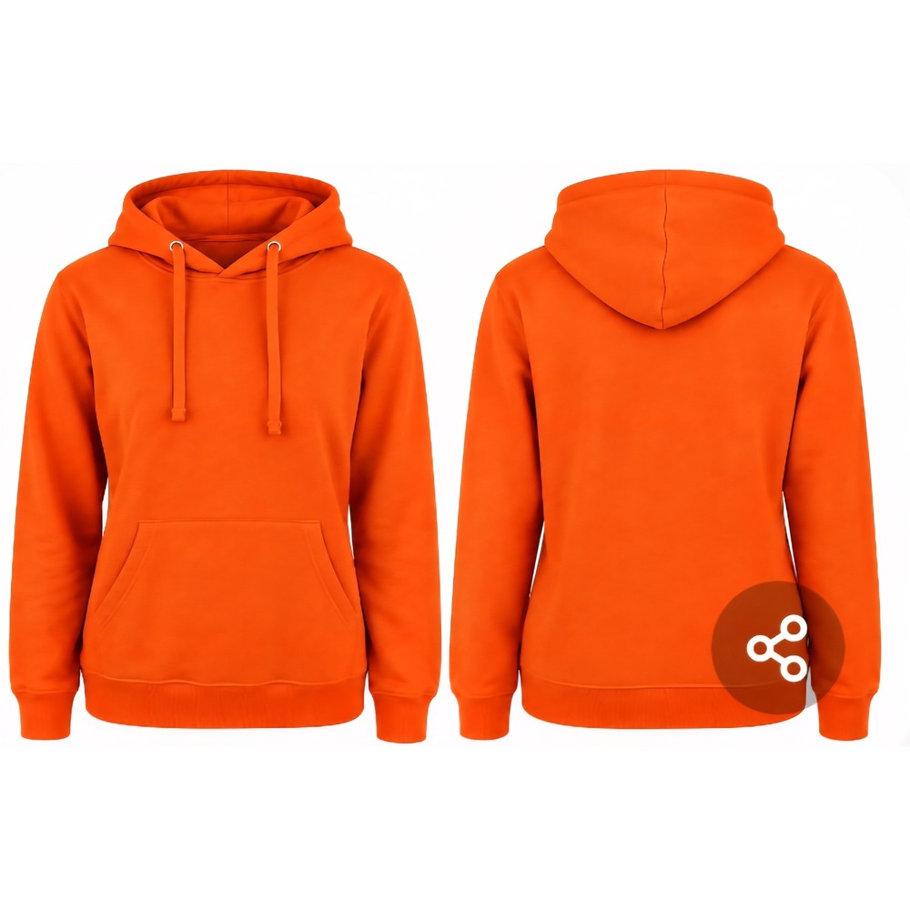 Basic Pullover Hoodie Sweatshirt Size Small (S) | Orange NWT